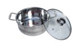 SS EN Capsulated Bottom Casserole with Glass Lid_24cm - Image 2