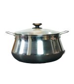 Alu Lily Pan with Glass Lid_8Ltr_IB