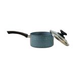 NS Milk Pan with Glass Lid Ceramic Coated (Blue)_16cm - Image 2