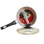 NS Milk Pan with Glass Lid Ceramic Coated (Pink)_16cm - Image 2