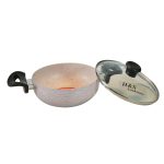NS Karai with Glass Lid Ceramic Coated (Pink)_28cm - Image 3