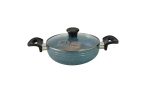 NS Karai with Glass Lid Ceramic Coated (Blue)_24cm - Image 3